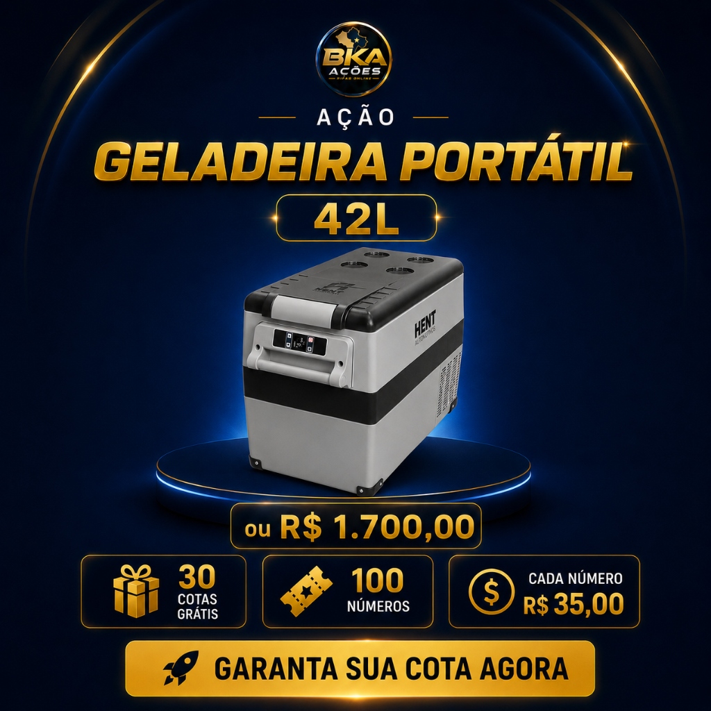 Ação Geladeira Portátil 42L